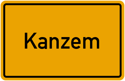 Ortsschild von Gemeinde Kanzem in Rheinland-Pfalz