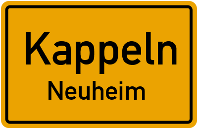 Straßenverzeichnis Kappeln Neuheim