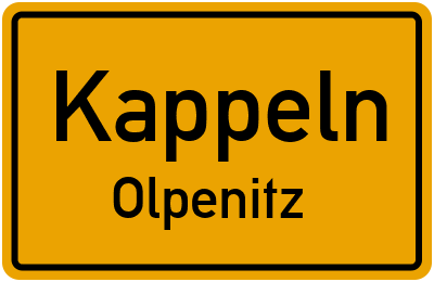 Straßenverzeichnis Kappeln Olpenitz