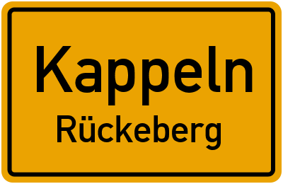 Straßenverzeichnis Kappeln Rückeberg