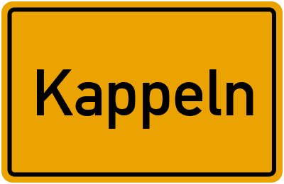 Ortsschild von Kappeln in Rheinland-Pfalz
