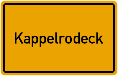Ortsschild von Gemeinde Kappelrodeck in Baden-Württemberg