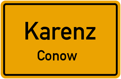 Straßenverzeichnis Karenz Conow