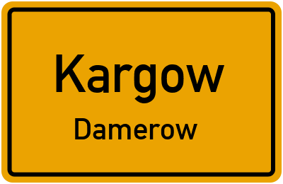 Straßenverzeichnis Kargow Damerow