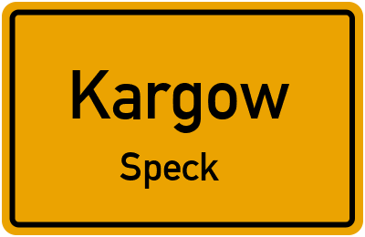Straßenverzeichnis Kargow Speck
