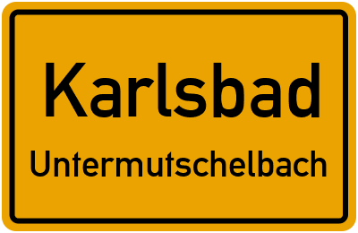 Straßenverzeichnis Karlsbad Untermutschelbach