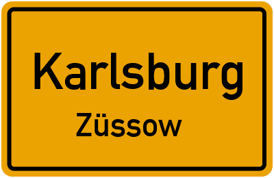 Straßenverzeichnis Karlsburg Züssow