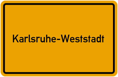 Branchenbuch Karlsruhe-Weststadt, Baden-Württemberg