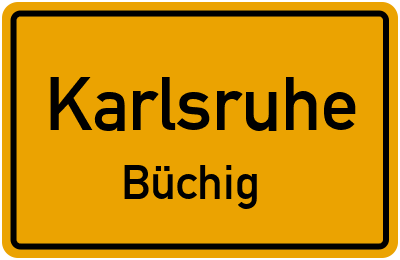 Straßenverzeichnis Karlsruhe Büchig