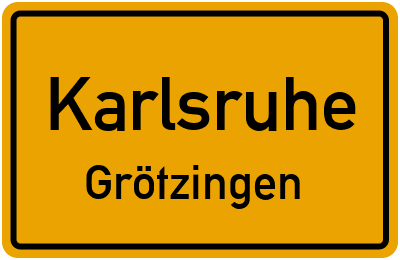 Straßenverzeichnis Karlsruhe Grötzingen