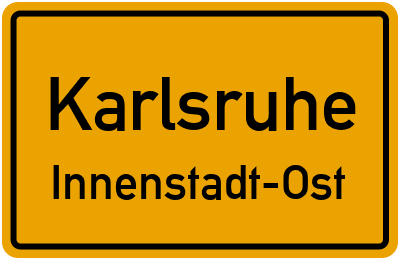 Straßenverzeichnis Karlsruhe Innenstadt-Ost