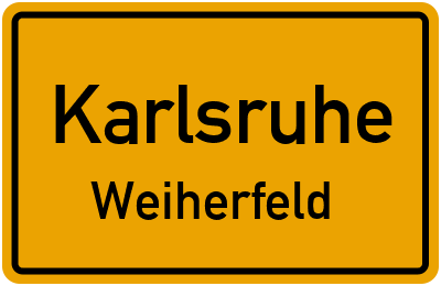 Straßenverzeichnis Karlsruhe Weiherfeld