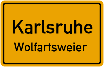 Straßenverzeichnis Karlsruhe Wolfartsweier