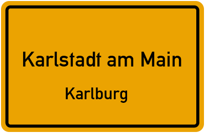 Straßenverzeichnis Karlstadt am Main Karlburg