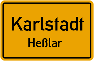 Straßenverzeichnis Karlstadt Heßlar
