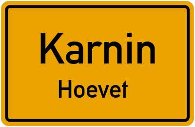 Straßenverzeichnis Karnin Hoevet