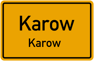 Straßenverzeichnis Karow Karow