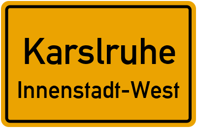 Straßenverzeichnis Karslruhe Innenstadt-West