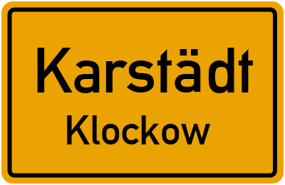 Straßenverzeichnis Karstädt Klockow