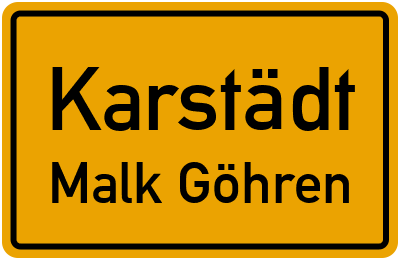 Straßenverzeichnis Karstädt Malk Göhren