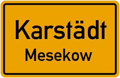 Straßenverzeichnis Karstädt Mesekow