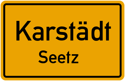Straßenverzeichnis Karstädt Seetz