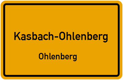 Straßenverzeichnis Kasbach-Ohlenberg Ohlenberg