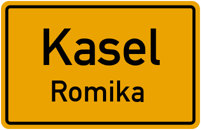 Straßenverzeichnis Kasel Romika