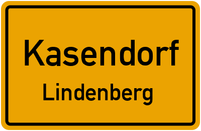 Ortsschild Kasendorf Lindenberg