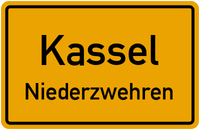 Straßenverzeichnis Kassel Niederzwehren