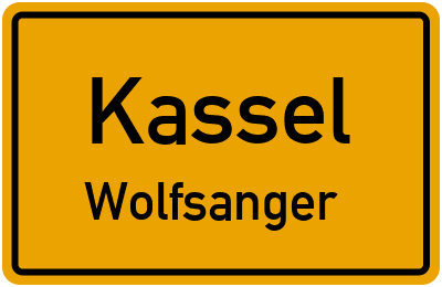 Straßenverzeichnis Kassel Wolfsanger