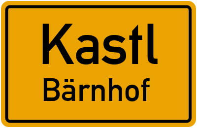 Straßenverzeichnis Kastl Bärnhof