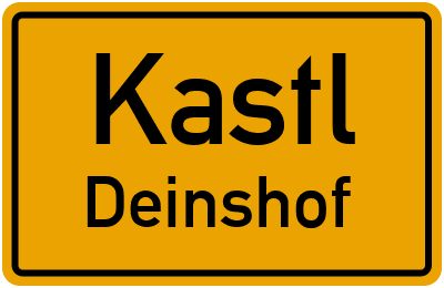 Straßenverzeichnis Kastl Deinshof