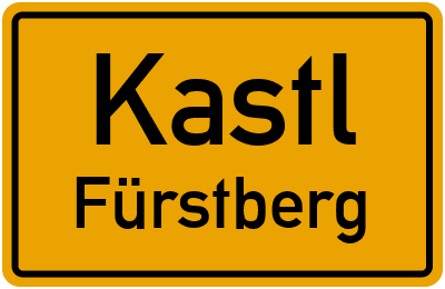 Ortsschild Kastl Fürstberg