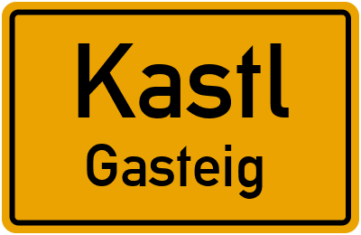 Straßenverzeichnis Kastl Gasteig