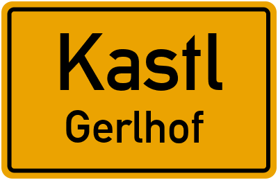 Straßenverzeichnis Kastl Gerlhof