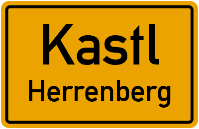 Ortsschild Kastl Herrenberg
