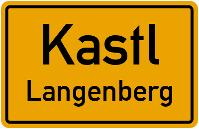 Straßenverzeichnis Kastl Langenberg