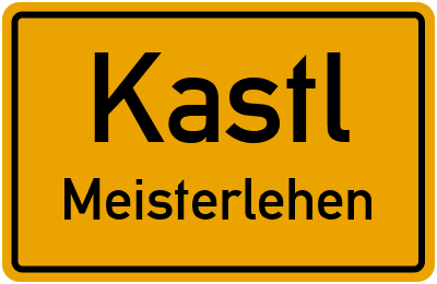 Straßenverzeichnis Kastl Meisterlehen