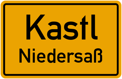 Straßenverzeichnis Kastl Niedersaß