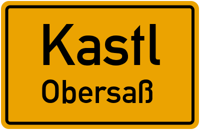 Straßenverzeichnis Kastl Obersaß