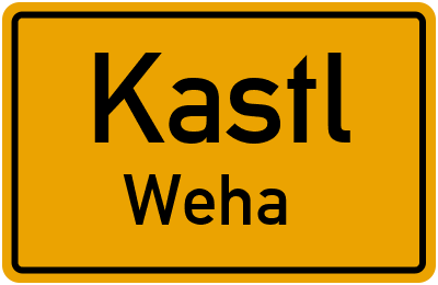 Straßenverzeichnis Kastl Weha