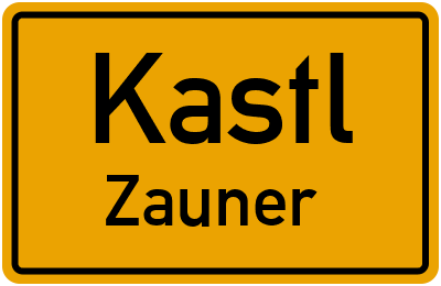 Straßenverzeichnis Kastl Zauner