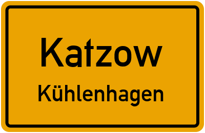 Straßenverzeichnis Katzow Kühlenhagen