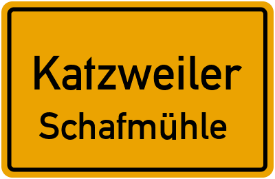 Straßenverzeichnis Katzweiler Schafmühle