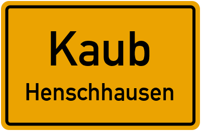 Straßenverzeichnis Kaub Henschhausen
