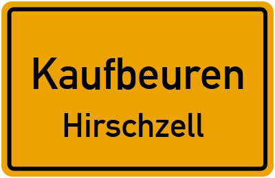 Straßenverzeichnis Kaufbeuren Hirschzell