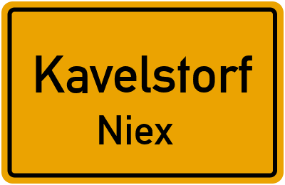 Straßenverzeichnis Kavelstorf Niex