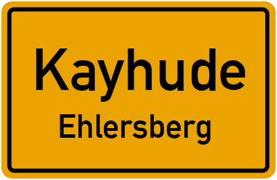 Straßenverzeichnis Kayhude Ehlersberg