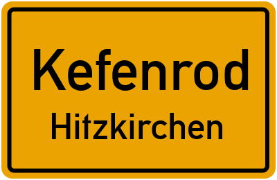 Straßenverzeichnis Kefenrod Hitzkirchen
